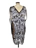 Max Studio Graphic Gray Cocktail Dress Size L - photo 2