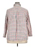 Talbots 100% Cotton Checkered-gingham Pink Long Sleeve Button-Down Shirt Size 2X - photo 2