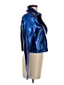 7 For All Mankind 100% Polyurethane Metallic Blue Jacket Size XS - photo 4