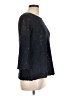 Anne Klein Metallic Black Pullover Sweater Size L - photo 4