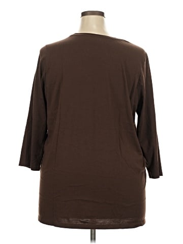 Lands' End 3/4 Sleeve T-Shirt (view 2)