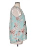 Mercer & Madison 100% Polyester Floral Teal Sleeveless Blouse Size XL - photo 4