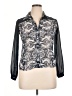 Assorted Brands 100% Polyester Paisley Black Long Sleeve Blouse Size 1X - photo 1