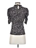 CeCe Black Short Sleeve Blouse Size XS - photo 2