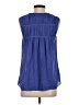 Crosby 100% Polyester Blue Sleeveless Blouse Size S - photo 2