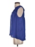 Crosby 100% Polyester Blue Sleeveless Blouse Size S - photo 5