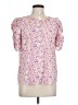 Pleione Pink Short Sleeve Blouse Size L - photo 1