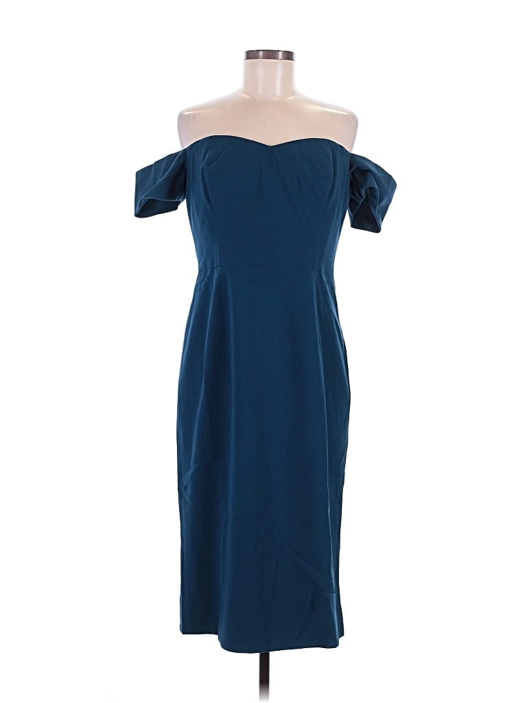 Pre-owned Dress The Population Cocktail Dress In Blue