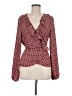 Max Studio 100% Polyester Red Long Sleeve Blouse Size L - photo 1