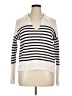 Gap 100% Cotton Stripes White Pullover Sweater Size XL - photo 1