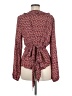 Max Studio 100% Polyester Red Long Sleeve Blouse Size L - photo 2