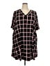 emerald Plaid Black Casual Dress Size 2X - photo 1