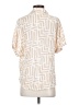 Assorted Brands 100% Rayon Tan Short Sleeve Blouse Size S - photo 2