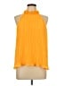 CeCe 100% Polyester Orange Sleeveless Blouse Size L - photo 1