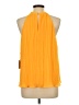 CeCe 100% Polyester Orange Sleeveless Blouse Size L - photo 2