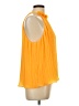 CeCe 100% Polyester Orange Sleeveless Blouse Size L - photo 4