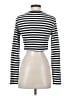 Unbranded Stripes White Silver Long Sleeve Turtleneck Size S (estimated) - photo 2