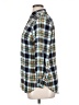 Talbots 100% Rayon Plaid Blue 3/4 Sleeve Button-Down Shirt Size XL Petite - photo 5
