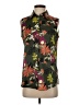 Banana Republic Floral Green Sleeveless Button-Down Shirt Size S - photo 1