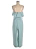Babaton 100% Polyester Solid Teal Jumpsuit Size 8 - photo 2