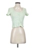 Elodie Green Short Sleeve Henley Size S - photo 1