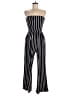 J for Justify Stripes Black Jumpsuit Size M - photo 1