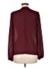 Miami 100% Polyester Burgundy Long Sleeve Blouse Size M - photo 2