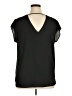 Halogen Black Short Sleeve Blouse Size XL - photo 2