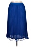 Forever 21 100% Polyester Solid Blue Formal Skirt Size L - photo 2