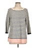 Talbots Stripes Gray Pullover Sweater Size L - photo 1