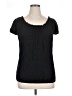 Belle Du Jour 100% Polyester Black Short Sleeve Top Size XL - photo 1