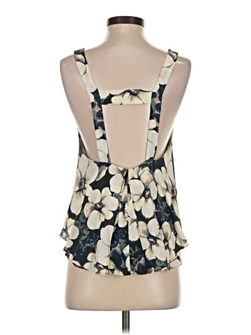 Intermix Sleeveless Silk Top (view 2)