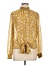 1.State 100% Polyester Gold Long Sleeve Blouse Size L - photo 1