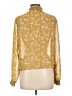1.State 100% Polyester Gold Long Sleeve Blouse Size L - photo 2