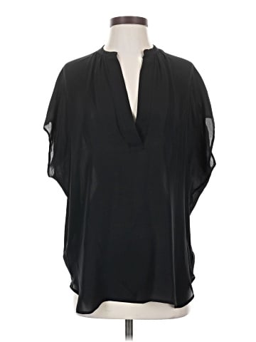 Vince. Short Sleeve Silk Top (view 1)