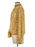 1.State 100% Polyester Gold Long Sleeve Blouse Size L - photo 5