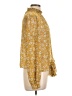 1.State 100% Polyester Gold Long Sleeve Blouse Size L - photo 4
