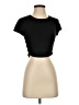 TNA Black Short Sleeve Top Size S - photo 1