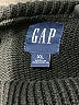 Gap 100% Cotton Stripes Black Turtleneck Sweater Size XL - photo 7