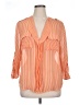 Express 100% Polyester Stripes Orange 3/4 Sleeve Blouse Size 1X - photo 1