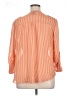 Express 100% Polyester Stripes Orange 3/4 Sleeve Blouse Size 1X - photo 2