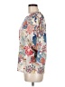 Assorted Brands 100% Cotton Floral Ivory Blue 3/4 Sleeve Blouse Size M - photo 5