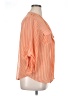 Express 100% Polyester Stripes Orange 3/4 Sleeve Blouse Size 1X - photo 4