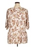 AGB Paisley Ivory 3/4 Sleeve Blouse Size XL - photo 2