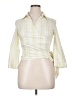 Coast Stripes Multi Color Yellow 3/4 Sleeve Button-Down Shirt Size 14 - photo 1