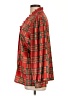 Unbranded Plaid Red Long Sleeve Button-Down Shirt Size L - photo 5