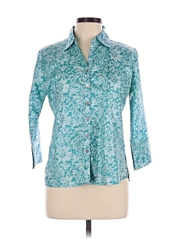 Annabelle 3/4 Sleeve Button-Down Shirt (view 1)