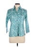 Annabelle Teal 3/4 Sleeve Button-Down Shirt Size XL - photo 1