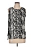 Loveappella 100% Polyester Silver Sleeveless Blouse Size L - photo 1