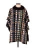 Aldomartins Plaid Brown Poncho Size XSS - photo 1